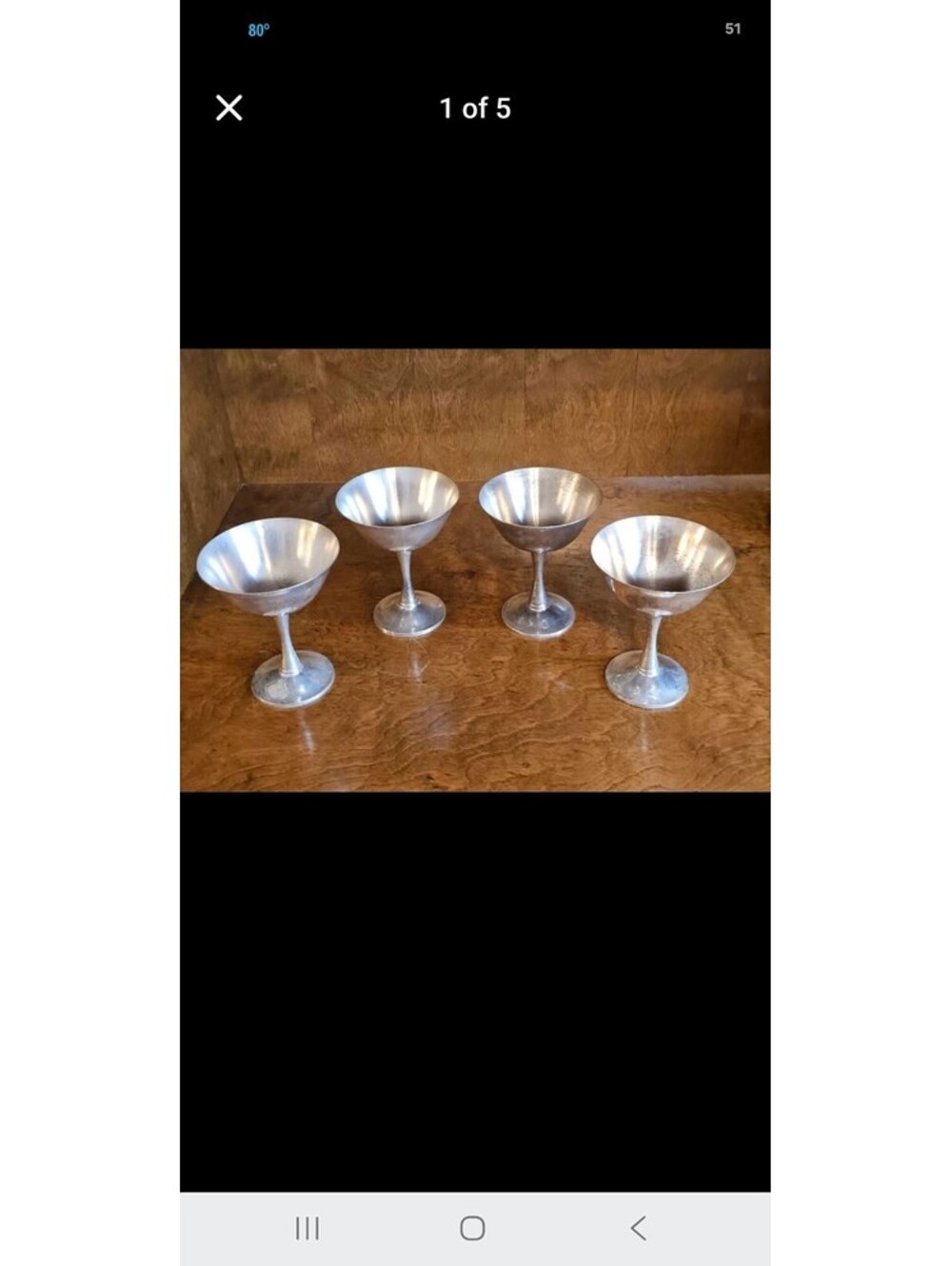 Salem Portugal Silverplate Goblets - Set of 4